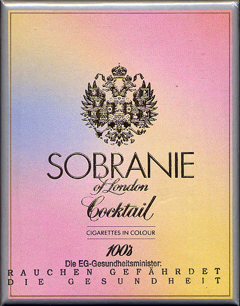 Sobranie 100's - pack of 20 - Sobranie of London was established in 1879, the original cigarettes were handmade in Russian tradition, and are still produced